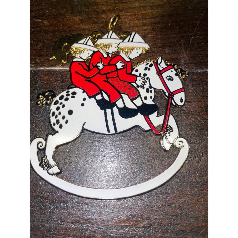 MMA‎ 1986 Rocking Horse Ornament Figurine Christmas Tree Decoration Collectible